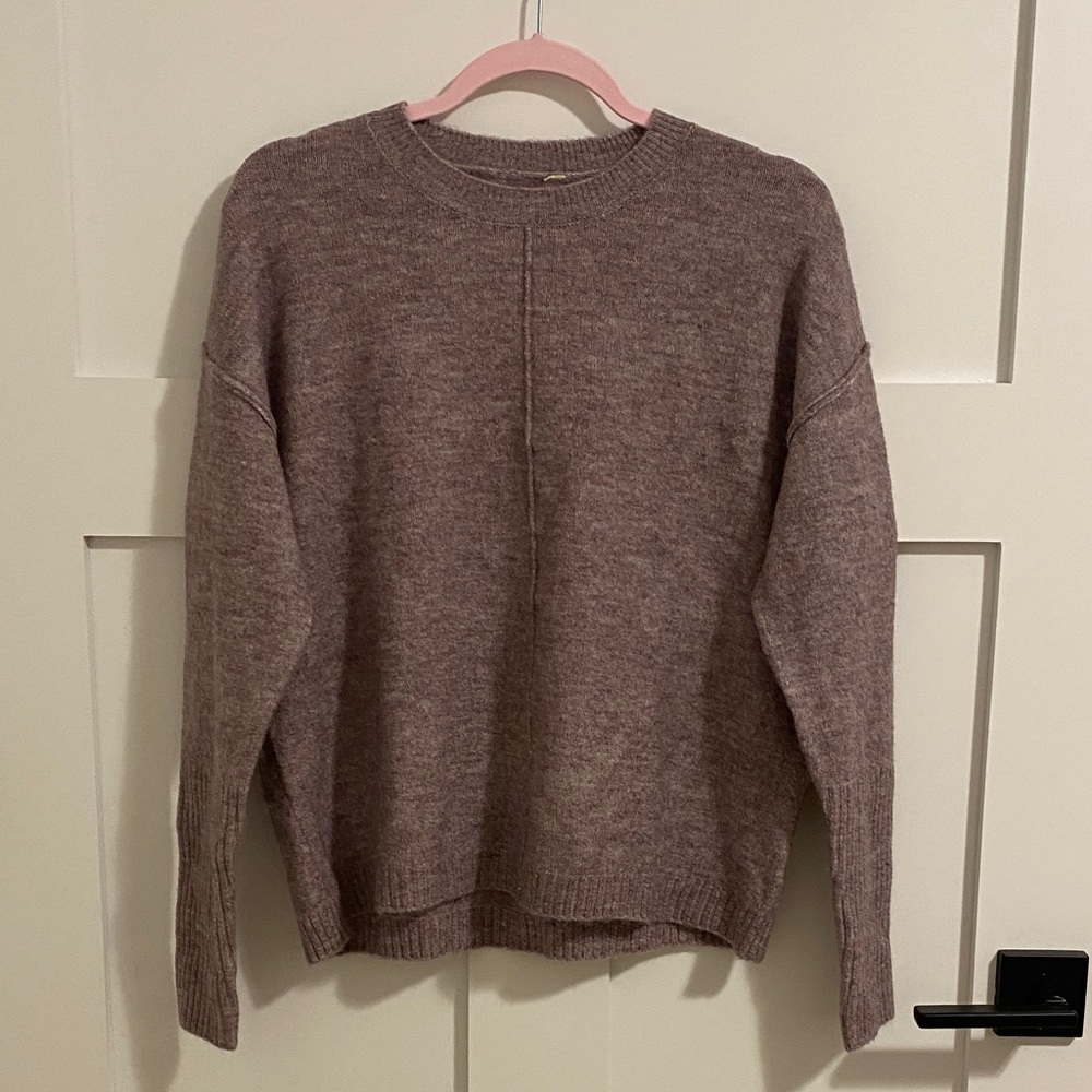 Classic Woman’s Crewneck Sweater in Purple